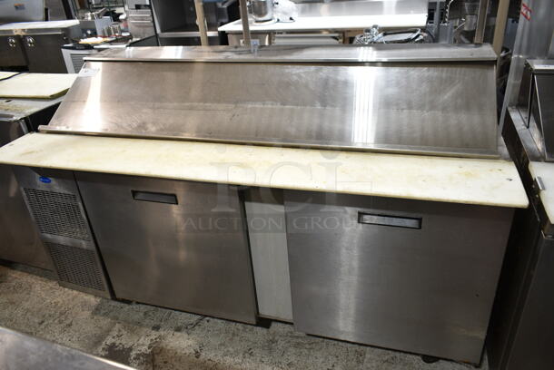 Randell 9045K-7 Stainless Steel Commercial Sandwich Salad Prep Table Bain Marie Mega Top on Commercial Casters. 115 Volts, 1 Phase. Tested and Powers On But Does Not Get Cold - Image 1 of 7