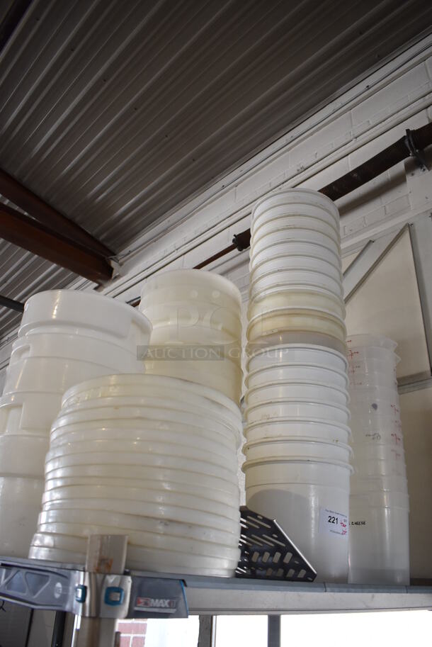 ALL ONE MONEY! Tier Lot of Various Poly Bins and Lids - Image 1 of 5