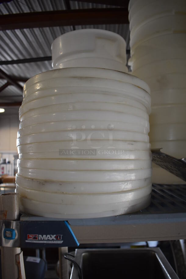 ALL ONE MONEY! Tier Lot of Various Poly Bins and Lids - Image 2 of 5