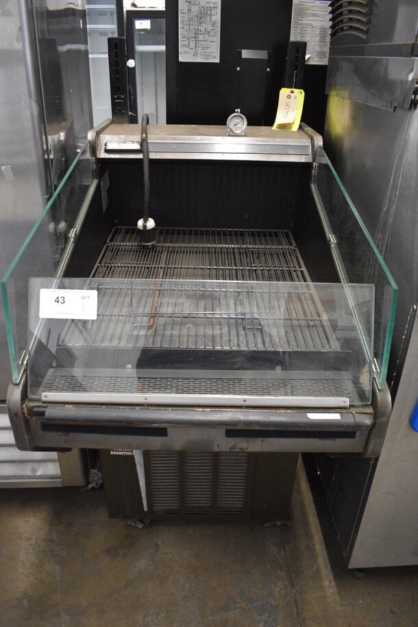 Barker Metal Commercial Floor Style Open Grab N Go Merchandiser on Commercial Casters. 120 Volts, 1 Phase. 27x44x54. Cannot Test Due To Plug Style