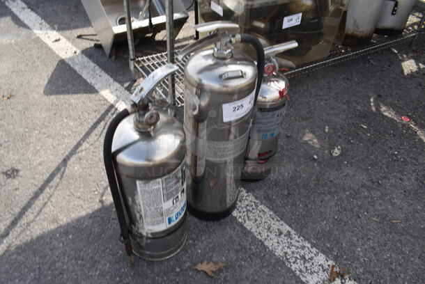 3 Various Wet Chemical Stainless Fire Extinguishers. Buyer Must Pick Up - We Will Not Ship This Item. 3 Times Your Bid! - Image 2 of 8