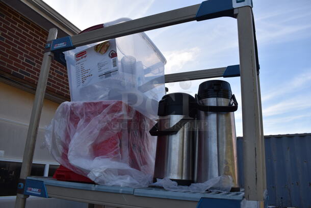 ALL ONE MONEY! Lot of 4 Tiers Worth of Various Items Including Coffee Pots, Halloween Lights and Air Pots. Does Not Include Shelving Unit - Image 2 of 5