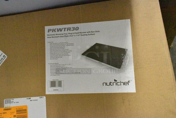 2 IN ORIGINAL BOX! Pyle PKWTR30 	
Electric Warming Tray / Food Warmer with Non-Stick Heat-Resistant Glass Plate. 2 Times Your Bid!  - Image 3 of 4