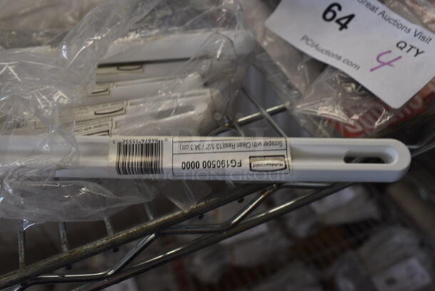 18 BRAND NEW! Rubbermaid White Poly Spatula Scrapers. 12.5". 18 Times Your Bid! - Image 4 of 4