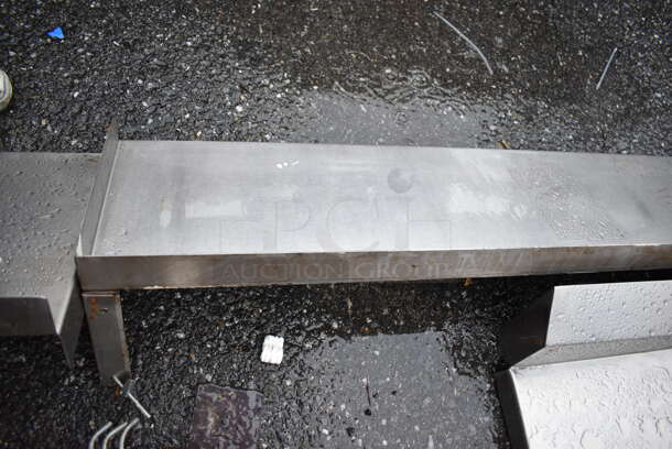 Stainless Steel Shelf w/ Wall Mount Brackets. 78x12.5x9.5 - Image 3 of 3