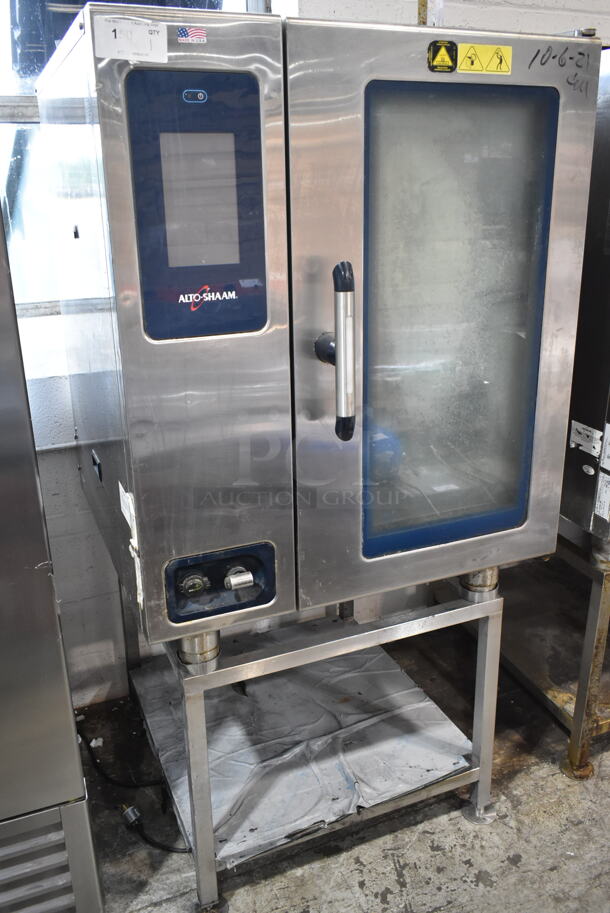 2016 Alto Shaam CTP10-10E Stainless Steel Commercial Electric Powered Combi Convection Oven on Stand. 208-240 Volts, 3 Phase. - Image 1 of 5