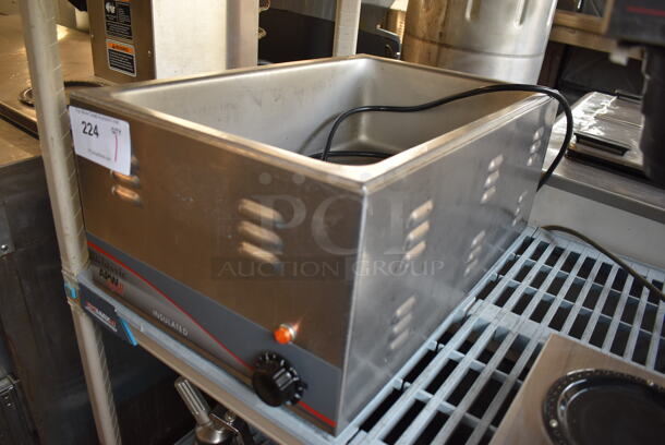 APW Wyott W-3VI Stainless Steel Commercial Countertop Food Warmer. 120 Volts, 1 Phase. 14.5x24x9.5. Tested and Working! - Image 2 of 6