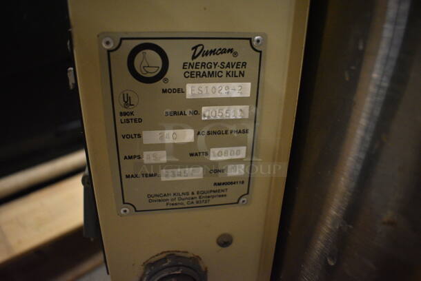 Duncan ES1029-2 Ceramic Kiln (CSS) - Image 8 of 12