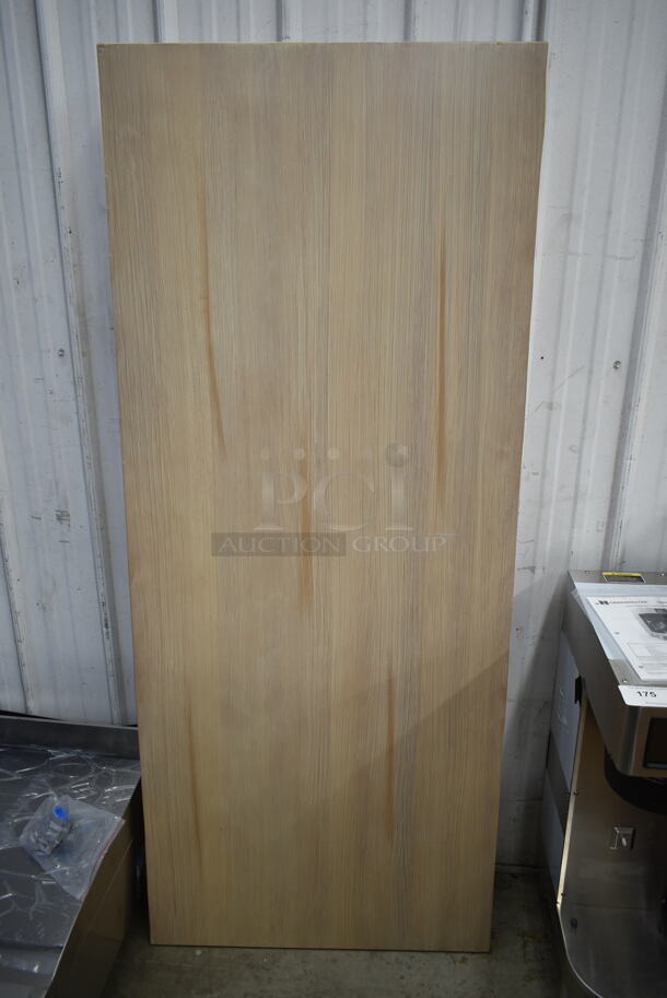 BRAND NEW IN BOX! Lancaster Table & Seating 30"x72" Solid Wood Live Edge Tabletop - Image 1 of 5