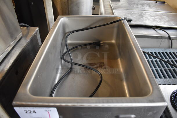 APW Wyott W-3VI Stainless Steel Commercial Countertop Food Warmer. 120 Volts, 1 Phase. 14.5x24x9.5. Tested and Working! - Image 3 of 6