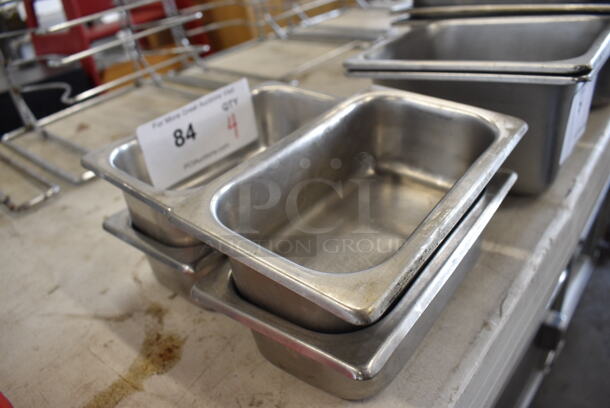 4 Stainless Steel 1/9 Size Drop In Bins. 1/9x2. 4 Times Your Bid! - Image 3 of 3