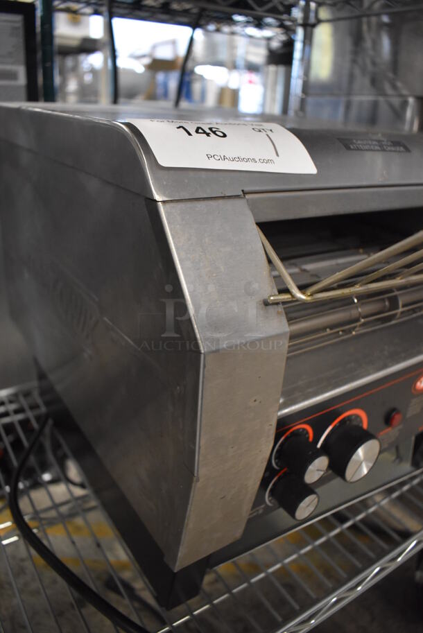 Hatco Toast-Qwik Stainless Steel Commercial Countertop Conveyor Toaster Oven. 14.5x17x15. Tested and Working! - Image 3 of 4