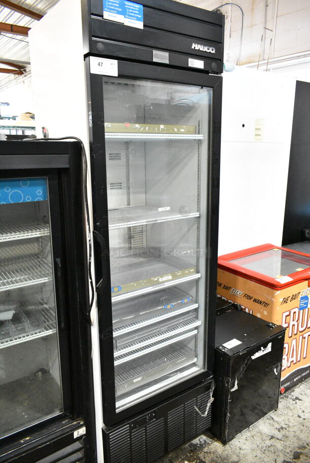 2019 Habco SE18 Metal Commercial Single Door Reach In Cooler Merchandiser w/ Poly Coated Racks. 115 Volts, 1 Phase. Tested and Working! - Image 2 of 5