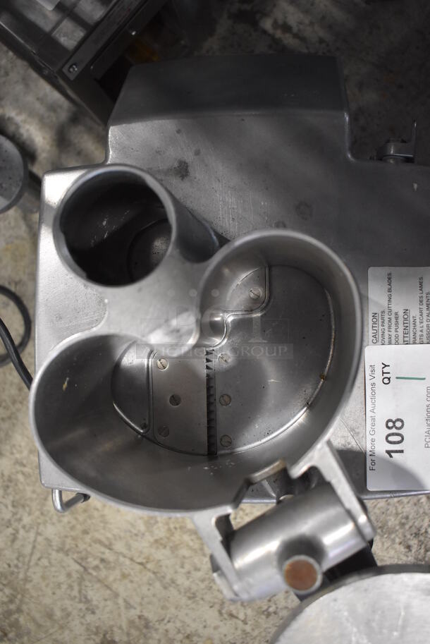 Robot Coupe CL50 Series E Metal Commercial Countertop Food Processor w/ Continuous Feed Head and Slicing Blade. 120 Volts, 1 Phase. 14x12x24. Tested and Working! - Image 6 of 11
