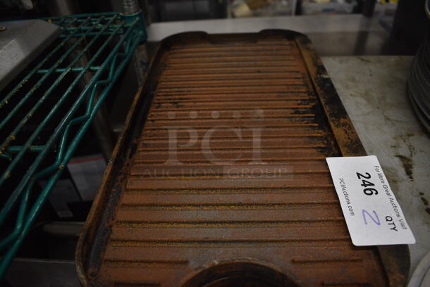 2 Cast Iron Cooktops. 20x10.5x1. 2 Times Your Bid! - Image 3 of 3