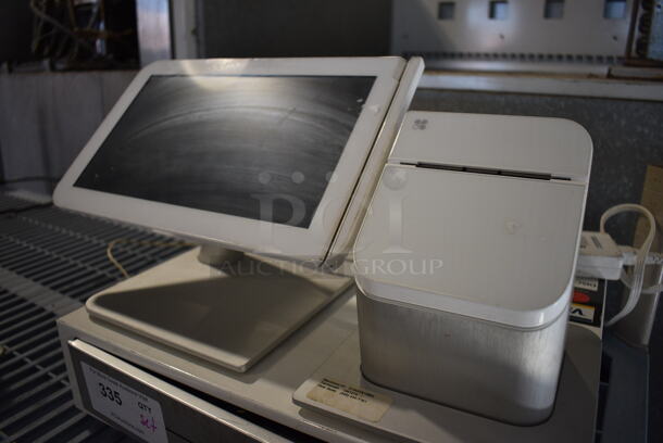 ALL ONE MONEY! Lot of Clover Model C100 11.5" POS Monitor, Clover Model P100 Receipt Printer and Metal Cash Drawer!  - Image 3 of 5