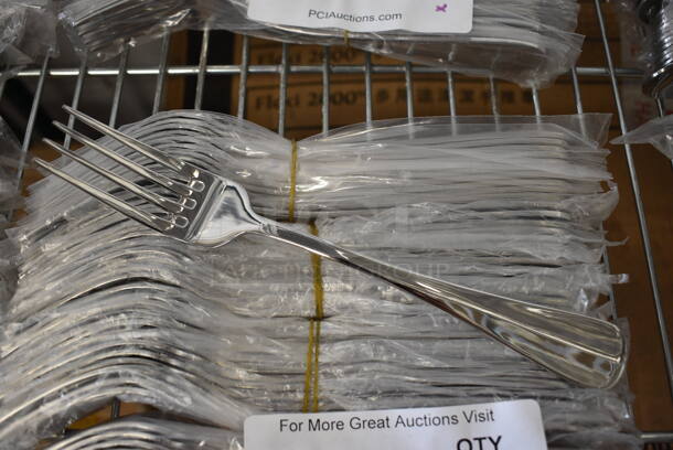 60 BRAND NEW! Stainless Steel Forks. 8.5". 60 Times Your Bid! - Image 1 of 3