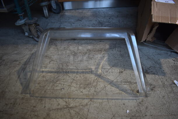 Clear Poly Dome Cover for Hot Dog Grill.