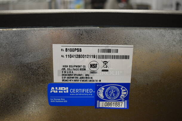 BRAND NEW! Ice-O-Matic Model B100PSB Stainless Steel Commercial Ice Bin. 48x33x46 - Image 7 of 7