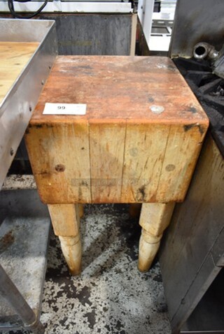 Butcher Block Cutting Table. 