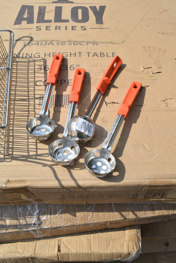 ALL ONE MONEY! Lot of 2 Metal Fry Baskets and 4 Spoodles. - Image 3 of 4