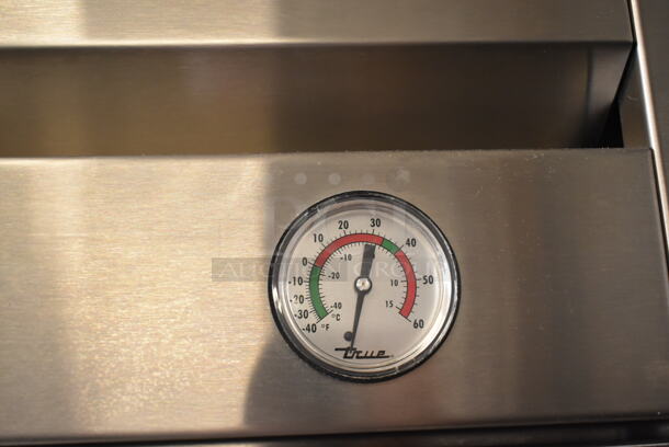 True T-72G Stainless Steel Commercial 3 Door Reach In Cooler Merchandiser w/ Poly Coated Racks on Commercial Casters. 115 Volts, 1 Phase. Tested and Working! - Image 4 of 6