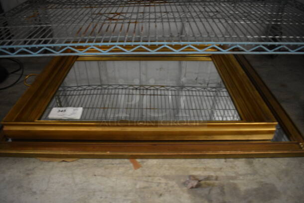 2 Framed Mirrors. 37x1x29, 31x2.5x25. 2 Times Your Bid!