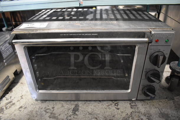 Waring WCO500 Stainless Steel Commercial Countertop Electric Powered Convection Oven. 120 Volts, 1 Phase. 24x17x14. Tested and Powers On But Does Not Get Warm
