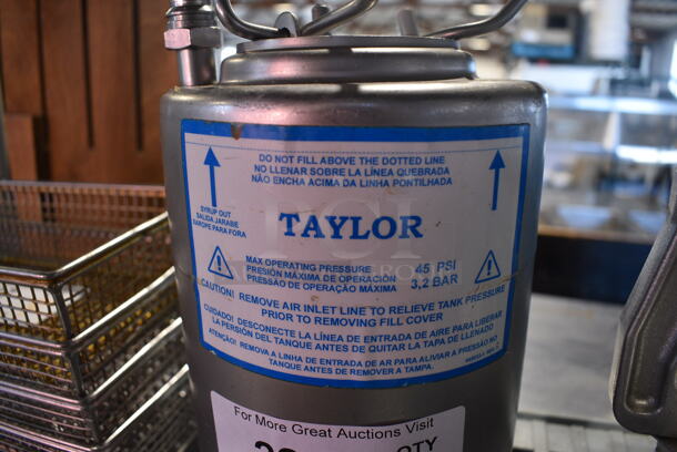 Taylor Metal Canister. 6x6x11 - Image 4 of 4