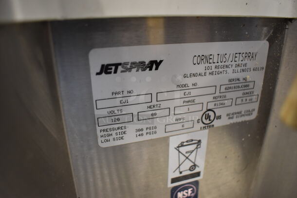 Cornelius Jetspray EJ1 Metal Commercial Countertop Refrigerated Beverage Machine. 120 Volts, 1 Phase. 17x20x28. Tested and Working! - Image 5 of 6