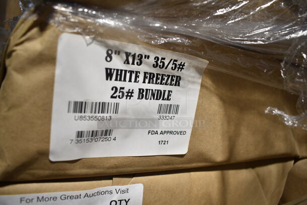 PALLET LOT of 39 BRAND NEW Boxes Including Eco Products EP-RC16 16 oz. PLA Plastic Compostable Rectangular Deli Container and Lid - 300/Case, 8x13 White Freezer #25 Bundle. 39 Times Your Bid!  - Image 4 of 5