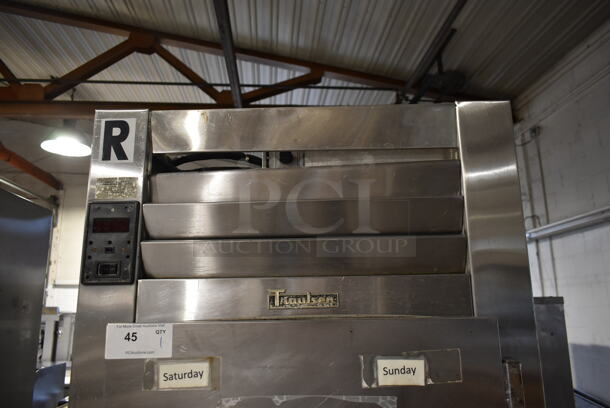 Traulsen RHT 1-32WUT Stainless Steel Commercial 2 Half Size Door Reach In Cooler w/ Racks on Commercial Casters. 115 Volts, 1 Phase. Tested and Powers On But Does Not Get Cold - Image 2 of 7