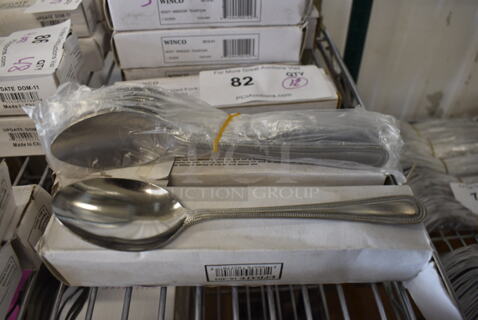 24 BRAND NEW IN BOX! Update HL-403 Stainless Steel Spoons. 7.25". 24 Times Your Bid!