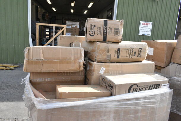 15 BRAND NEW Boxes Including Choice 16 oz Paper Hot Food Cups, Avantco Food Warmer, 760SOUP18WB Choice 12 oz. White Double Poly-Coated Paper Food Cup - 1000/Case, 129MCS16B Choice 16 oz. Black 8" x 5 1/4" x 1 1/2" Rectangular Microwavable Heavy Weight Container with Lid - 150/Case, 760SOUP16WB Choice 16oz. White Double Poly Paper Food Cup. 15 Times Your Bid!  - Image 5 of 5