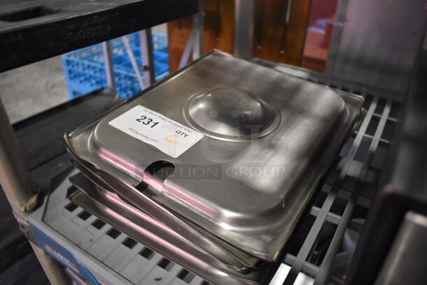 6 Stainless Steel 1/2 Size Drop In Bin Lids. 6 Times Your Bid! - Image 2 of 3