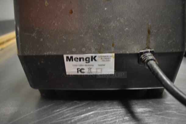 MengK HS-200D Metal Commercial Countertop Blender Base. 110-120 Volts, 1 Phase. 8x9x9. Item Was in Working Condition on Last Day of Business. (kitchen) - Image 5 of 6