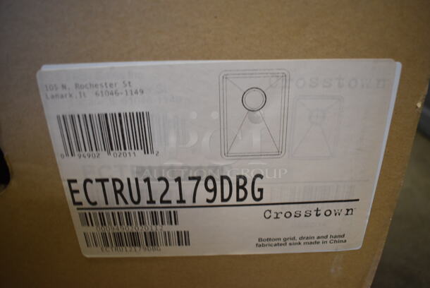 BRAND NEW SCRATCH AND DENT! Elkay ECTRU12179DBG 14 Inch Undermount Kitchen Sink with 9 Inch Bowl Depth, 18-Gauge Stainless Steel Construction, Polished Satin Finish. Stock Picture Used For Gallery Picture. - Image 7 of 7