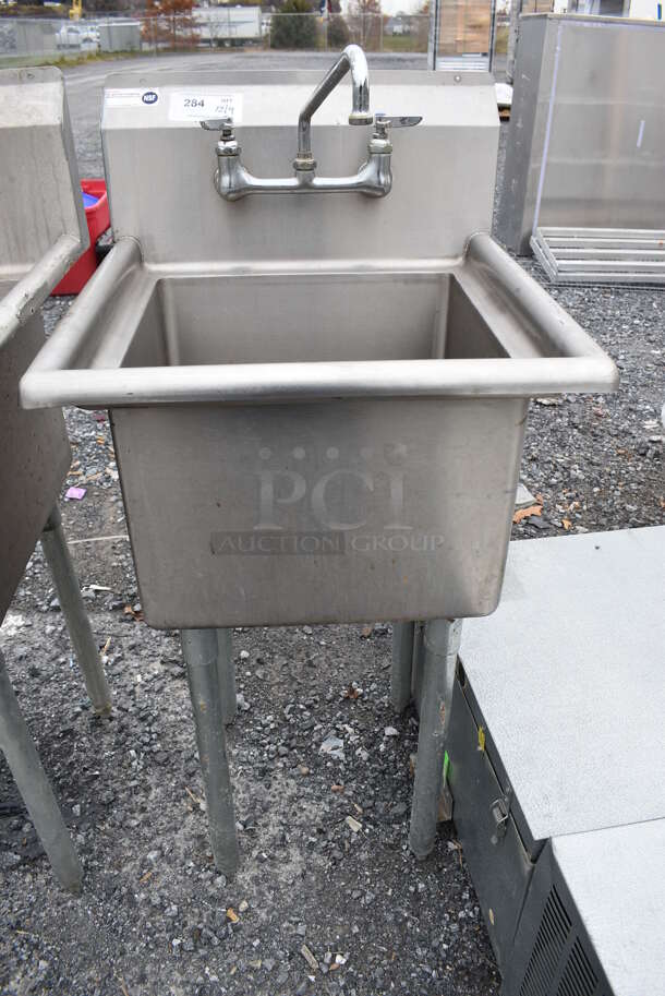 Stainless Steel Commercial Single Bay Sink. 22x23x44