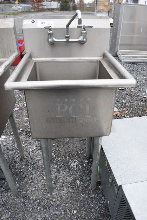 Stainless Steel Commercial Single Bay Sink. 22x23x44 - Image 1 of 5