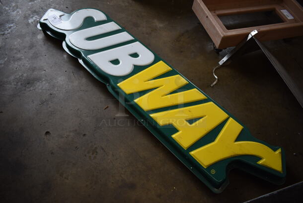 Subway Sign. 65x4x17 - Image 4 of 4