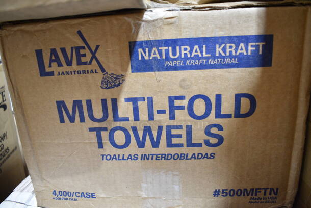 PALLET LOT of 20 BRAND NEW Boxes Including 2 Box 130D66UF Choice 6 1/2" x 6 1/4" Unprinted Plastic Deli Saddle Bag with Flip Top - 2000/Case, 500COLLAR Choice Printed Coffee Cup Sleeve, 795PTOWHT4 Choice 7 7/8 x 5 1/2" x 3 1/2" White Microwavable Folded Paper #4 Take-Out Container - 160/Case, 500CC9 Choice 9 oz. Clear PET Customizable Plastic Squat Cold Cup - 1000/Case, 127RD16BULK Choice 16 oz. Customizable Microwavable Translucent Round Deli Container - 500/Case, 2 Box 612W65 Choice Insulated Foil Sandwich Wrap Sheets 14" x 16" - 1000/Case, 600UT2472S Regency Adjustable Stainless Steel Work Table Undershelf for 24" x 72" Tables - 18 Gauge, 129MCS28B Choice 28 oz. Black Rectangular Microwavable Heavy Weight Container with Lid 8 3/4" x 6 1/4" x 1 3/4" - 150/Case, 5014046XXH Lavex Pro 45 Gallon 3 Mil 40" x 46" Low Density Heavy-Duty Industrial Contractor Black Trash Bag / Can Liner - 50/Case, 500MFTN Lavex Natural Brown Kraft M-Fold (Multifold) Towel - 4000/Case, 654358115 Boska Friends 16 1/2" Extra-Large Round Beech Wood Serving Board with Handle, 2 Count Donut Boxes, 5008W Choice 8 oz. Tall White Poly Paper Hot Cup - 1000/Case, 622KPT400 Regency 400 lb. Keg and Pail Truck KPT-400, 215PCGDCAP CaterGator Rotomolded Extreme Outdoor Cooler / Ice Chest Drain Cap, AP241029 All Points 24-1029 10 1/2" Cast Iron Front Top Range Burner, 612FL4OZCO Choice 4 oz. Round Foil Ramekin Cup with Board Lid - 500/Case, Axe Handle. 20 Times Your Bid! - Image 7 of 12