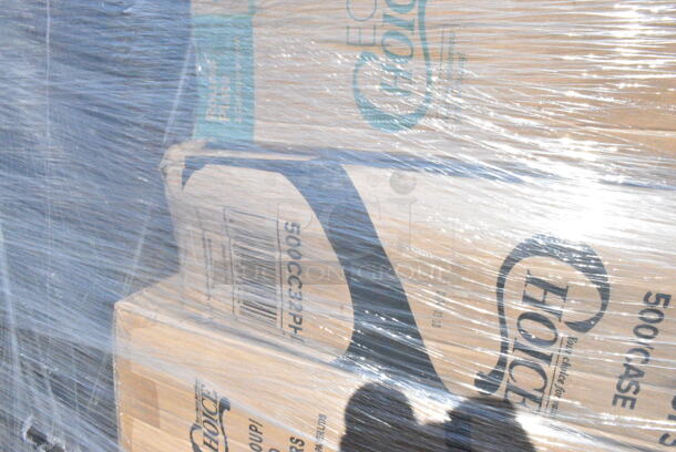 26 BRAND NEW Boxes Including 500TW5 Choice 5 oz. Translucent Thin Wall Plastic Cold Cup - 2500/Case, 485PCOLBK EcoChoice 8 1/2" Black Colossal Unwrapped Paper Straw - 1500/Case, 500TO883 Choice 8" x 8" x 3" Microwaveable 1-Compartment Black / Clear Plastic Hinged Container - 100/Case, 164CUSHMTLDW Lancaster Table &amp; Seating Distressed Driftwood Wood Seat for Metal Frame Seating, 347TCL14 Choice 14 oz. Clear Disposable Plastic Tumbler - 500/Case, 760SOUP16PAP Choice 16 oz. Double Poly-Coated Paper Soup / Hot Food Cup with Black Vented Paper Lid - 250/Case, 500CC32PH Choice HD 32 oz. Pedestal Heavy Weight Clear PET Plastic Cold Cup - 500/Case, 395RP10C EcoChoice Compostable Sugarcane / Bagasse 10" Plate 3 Compartment - 500/Case, 346WKFSNM Choice Medium Weight White Wrapped Plastic Cutlery Set with Napkin - 250/Case, 5013339 Lavex Hercules 33 Gallon 2 Mil 33" x 39" Low Density Heavy-Duty Black Can Liner / Trash Bag - 100/Case. 26 Times Your Bid!  - Image 11 of 12