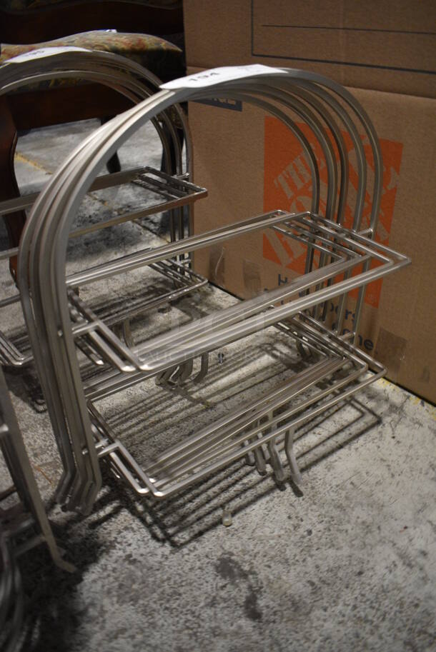 6 Metal Countertop 3 Tier Rectangular Plate Racks. 18x10x18.5. 6 Times Your Bid! - Image 2 of 3