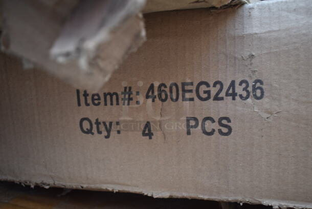 Box of 4 BRAND NEW SCRATCH AND DENT! Regency 460EG2436 24" x 36" NSF Green Epoxy Wire Shelf - Image 2 of 3