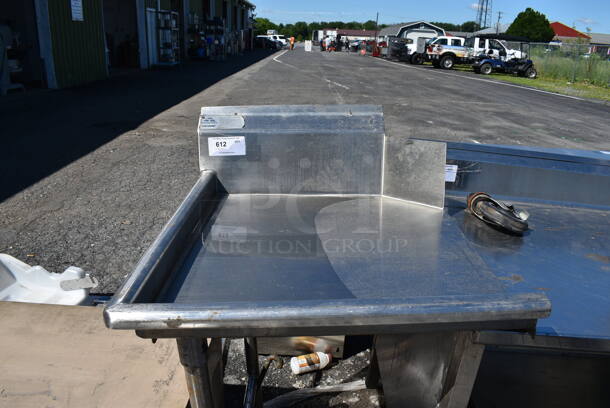 Advance Tabco Stainless Steel Left Side Clean Side Dishwasher Table. 26x30x44 - Image 2 of 4