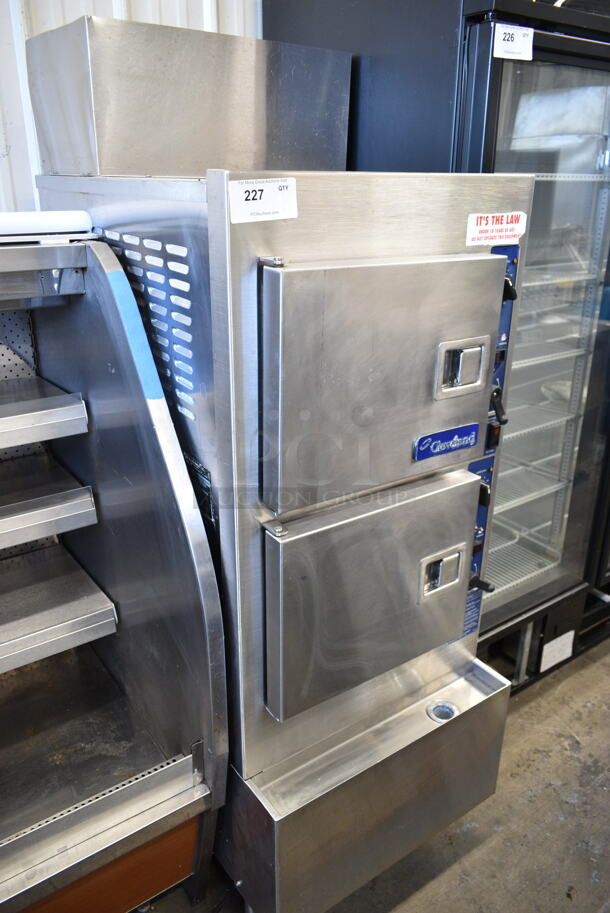 Cleveland 24CGA6.2S Stainless Steel Commercial Natural Gas Powered 2 Deck Steam Cabinet. 50,000 BTU.  - Image 2 of 9