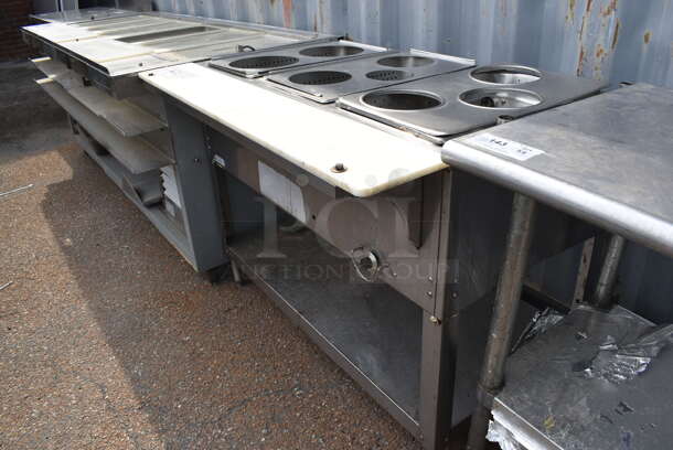 Commercial Stainless Steel Natural Gas Powered Work Station Steam Table With Undershelf on Free Standing Legs. - Image 3 of 6