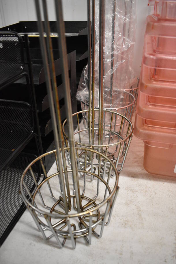 4 Metal Baskets. 6.5x6.5x24.5. 4 Times Your Bid! - Image 2 of 2