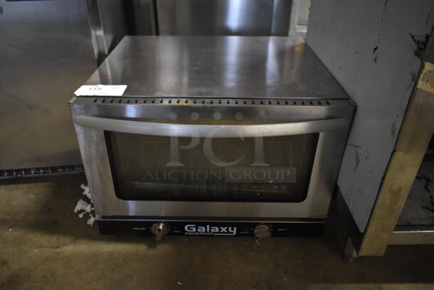 Galaxy 177COE3H Stainless Steel Commercial Countertop Electric Powered Half Size Convection Oven. 120 Volts, 1 Phase. Tested and Powers On But Does Not Get Warm - Image 1 of 4