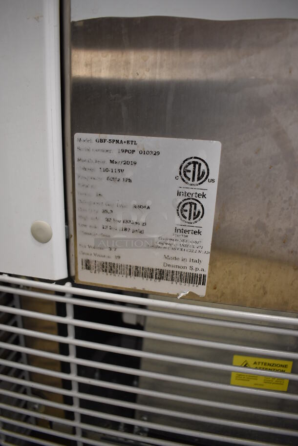 2019 Desmon GBF-5PNA+ETL Stainless Steel Commercial Undercounter Blast Chiller on Commercial Casters. 110-115 Volts, 1 Phase. 31.5x31.5x35. Tested and Powers On But Touch Screen Does Not Work - Image 6 of 6
